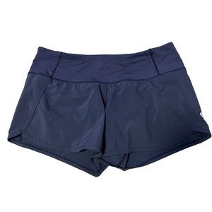 Lululemon Speed Up High-Rise Swift Lined Running Shorts 4" Navy Size 6
